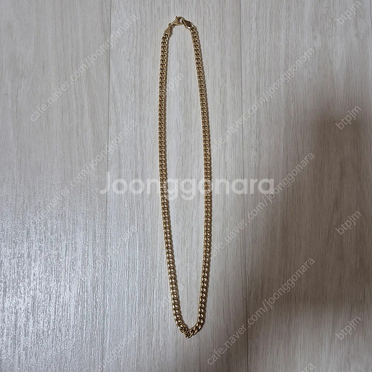 18k 할로우 커브체인 목걸이--4