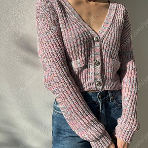 r2w kanda crop cardigan