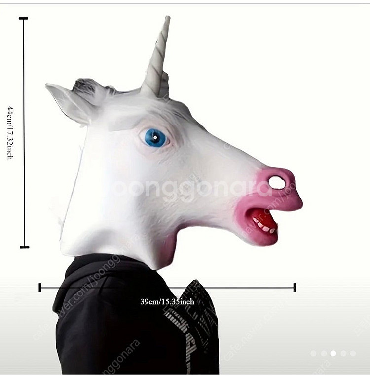 할로윈소품 코스튬 유니콘 동물 가면 마스크--0