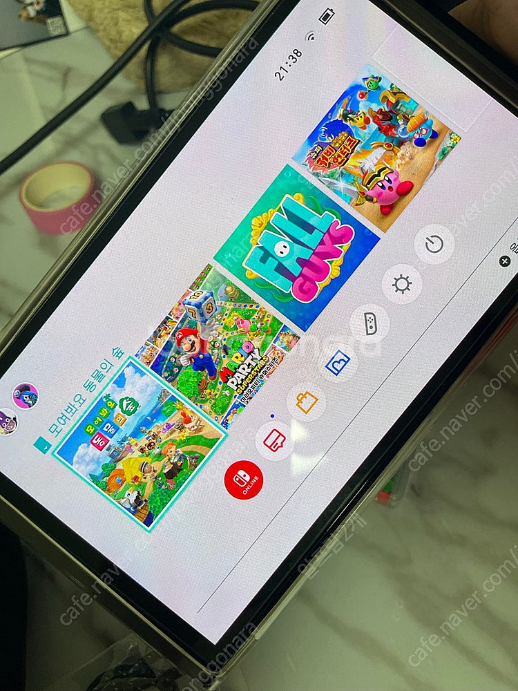닌텐도 스위치 OLED 화이트 박스풀셋 + 모동숲--2
