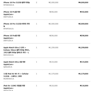 iPhone 16 Pro 512GB 블랙 티타늄 +애플케어