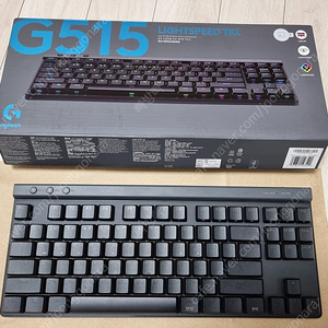 로지텍 G515 LIGHTSPEED TKL 무선 게이밍 키보드 블랙 리니어