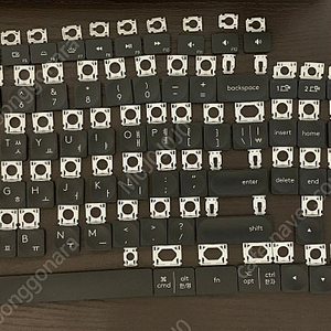 로직 MX Master Keys (S, Mini, for MAC, 영문) 키캡 및 힌지 팝니다.