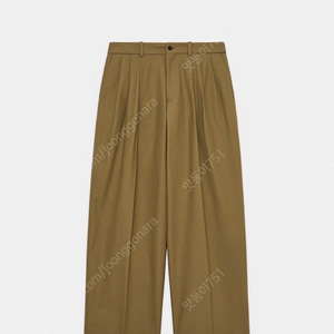 마카웨어 오가닉 코튼 트리플 플리티드 와이드 트라우저(ORGANIC COTTON SURVIVAL CLOTH TRIPLE PLEATED WIDE TROUSERS) 베이지 1사이즈