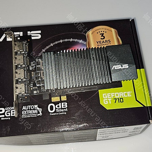 무소음 그래픽카드 지포스 GT710 2GB - hdmi포트 4개