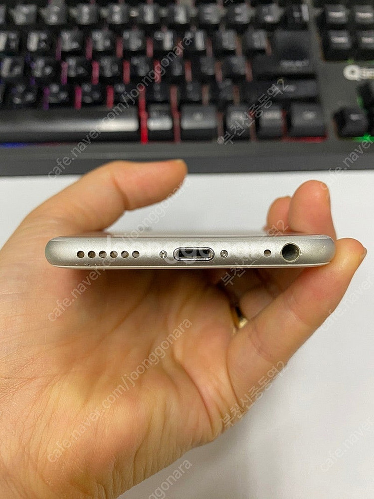 198263 아이폰6 실버 외관깔끔 64GB 배터리성능...--6