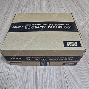 잘만 에코맥스(ecomax) 600W+83 정격 파워 판매합니다