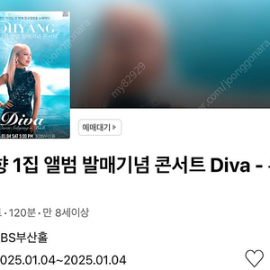 부산 소향 콘서트 Diva 1열 2연석 좌석 정가 양도합니다.