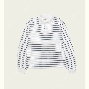 리본빛 ribbonbit RBB Striped PK Shirt - Sky