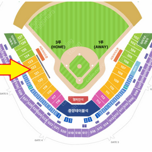 한국시리즈 2차전 3루 K8석 122블록 통로석 1자리