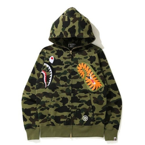 베이프 카모 멀티 샤크 후드집업 자켓 1ST CAMO MULTI SHARK FULL ZIP HOODIE M 1H30115021