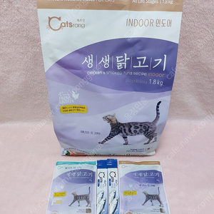 고양이 사료 캐츠랑 생생닭고기 인도어 1.8kg