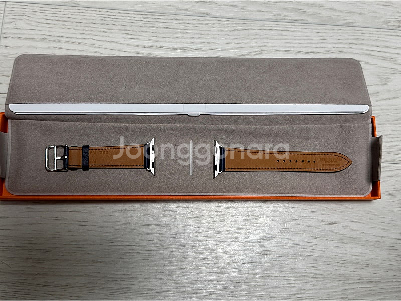 [정품] 애플워치 에르메스 싱글투어 스트랩 네이비 25만--5