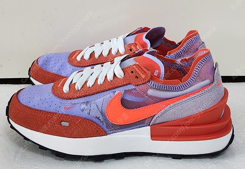 [235] 나이키 와플원 팀오렌지퍼플 WFFL1 매쉬천연소가죽 스웨이드레더LTR 초경량 런닝화스니커즈단화 최저가--1