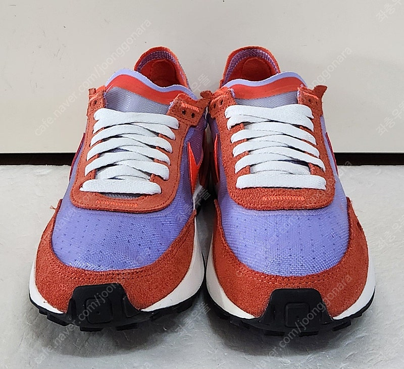 [235] 나이키 와플원 팀오렌지퍼플 WFFL1 매쉬천연소가죽 스웨이드레더LTR 초경량 런닝화스니커즈단화 최저가--2