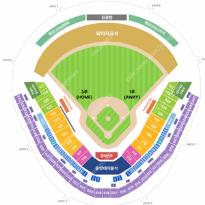 한국시리즈 2차전 기아 vs 삼성 중앙K3석 1석