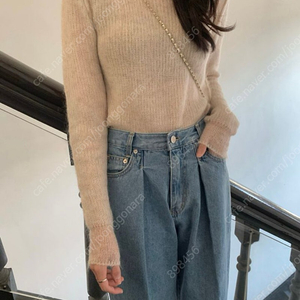 르아브르 모헤어 니트 울 르플레인 리에뜨 릴리코츠 올슨