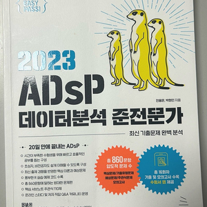 adsp 데이터분석 준전문가 이지패스 미어캣 (택포)