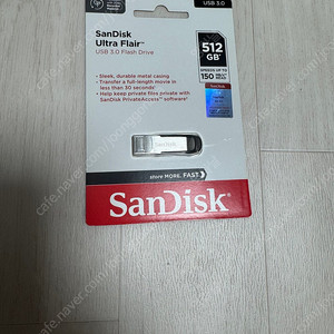 샌디스크 정품인증 USB 3.0 대용량 512GB 미개봉 새상품 택배비 포함 4만2천원