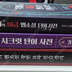 북마녀의 소설 작법서 19금 웹소설 단어 사전, 시크릿 단어 사전, 웹소설 장면 묘사 실습 강의 책 팝니다!