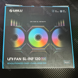 리안리 UNI FAN SL-INF 120 RGB BLACK 3pack