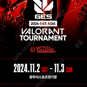 2024 GES ASIA VALORANT TOURNAMENT 아시아 발로란트 토너먼트 11/2(토) 2연석 양도