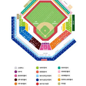 한국시리즈 삼성 vs 기아 4차전 3루 외야 4연석(통로석)