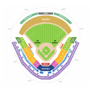 한국시리즈 3차전 원정응원석(저) <> 3루 블루존(님) 교환 하실분