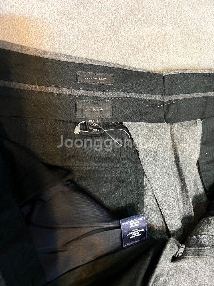새제품 32 J.crew 제이크루 그레이 치노팬츠--2