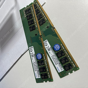 삼성전자 DDR4 8GB PC4-25600 메모리 x 2개