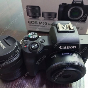 캐논 Canon 미러리스 EOS M50 mark2 + 렌즈 15~45mm, 22mm 키트