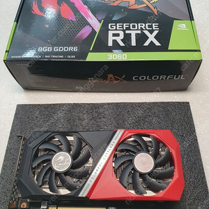 컬러풀 RTX 3060 토마호크 DUO D6 8GB 그래픽카드 판매합니다.