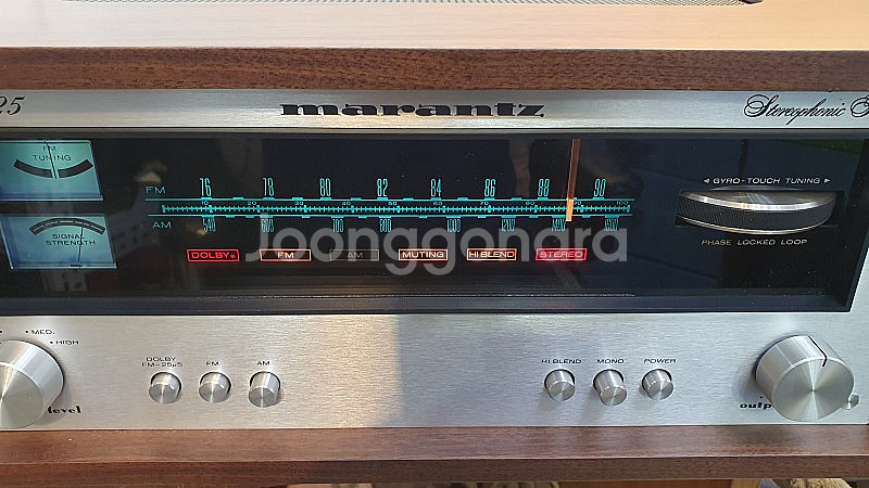 마란츠125fm튜너/신품우드케이스/특민트급--3