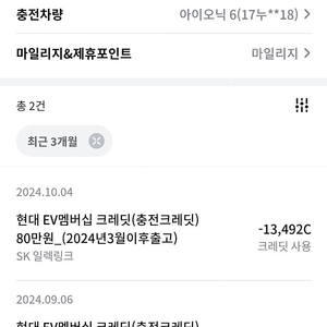 SK일렉링크 78만포인트