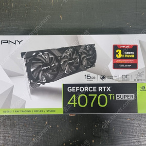 PNY 지포스 RTX 4070 Ti SUPER VERTO OC D6X 16GB TF 마이크로닉스 미개봉 판매합니다