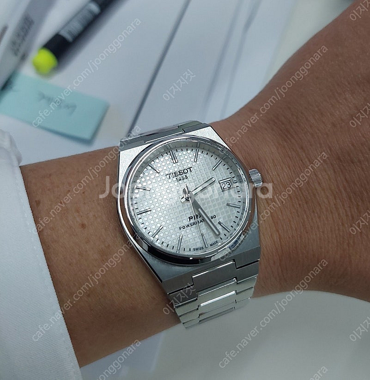 티쏘 PRX 35mm 오토매틱(파워매틱80) 화이트 마...--0