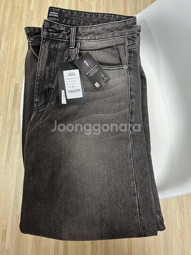 (개인)무신사 스탠다드 빅 브러쉬 엑스트라 와이드 데님...--0