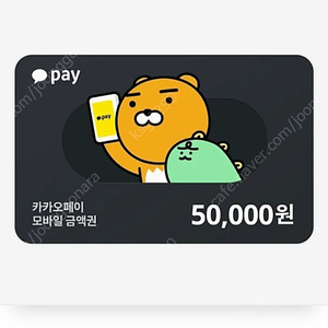 카카오페이 모바일 금액권 5만원권