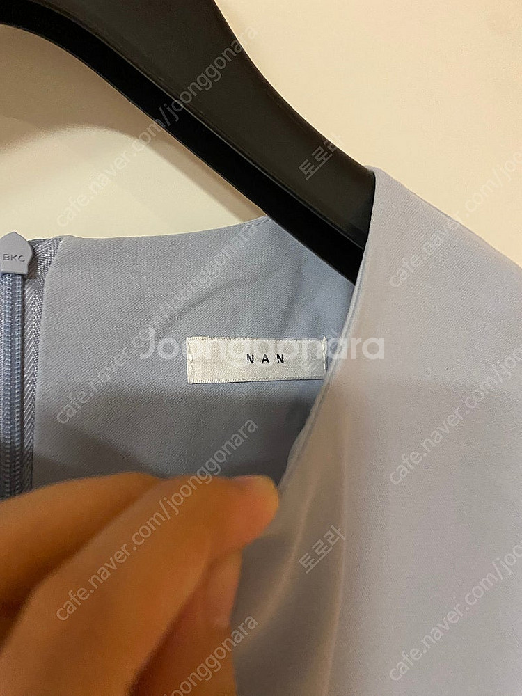 고퀄 도매택 소라색 뒷리본 찰랑 롱 반팔 원피스 오피스...--1