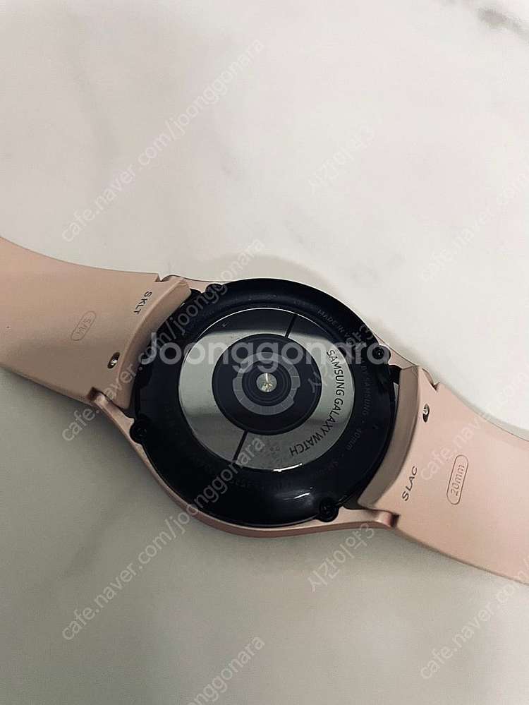 갤럭시 워치4 로즈골드 40MM S급! 케이블포함 6만...--4