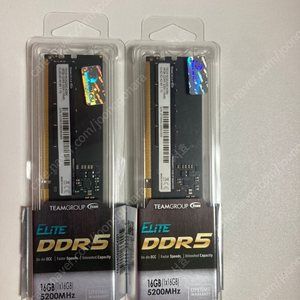 팀그룹 ELITE DDR5 5200 CL42 16GB X 2개