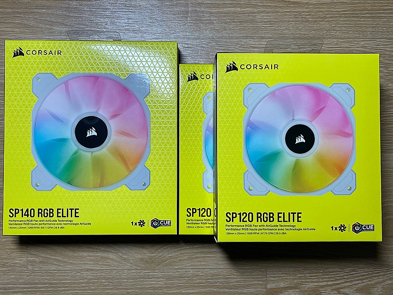 ※택포 커세어 CORSAIR iCUE SP120, 140 RGB ELITE 팝니다