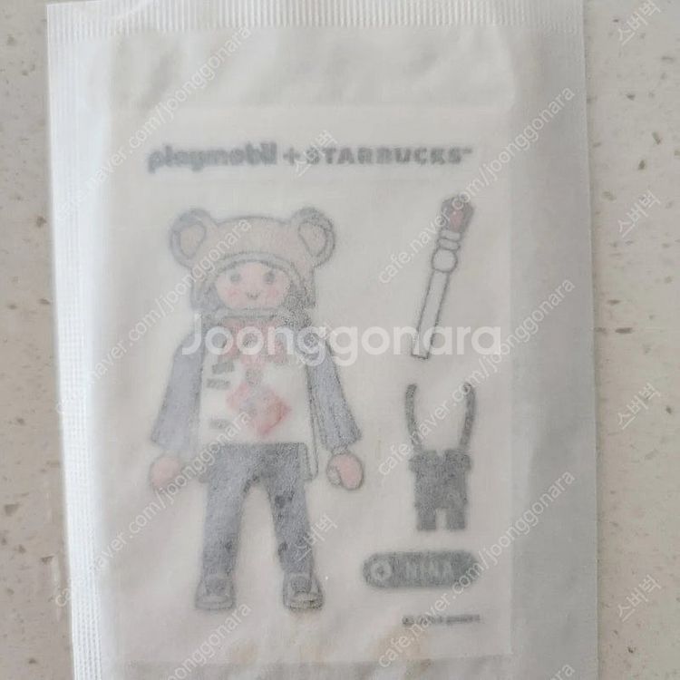 스타벅스 플레이모빌 스토어+ 킴+ 니나 스티커--1