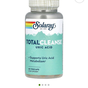 아이허브 Solaray Total Cleanse 요산 베지캡슐 60정 2병