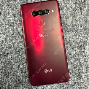 (게임용 서브용폰)LG V40 128G 레드 액정파손 무잔상 기능정상 5만원 판매해요