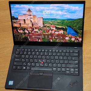 레노버 씽크패드 X1 카본 6세대 i7-8550u 16GB QHD 500nits