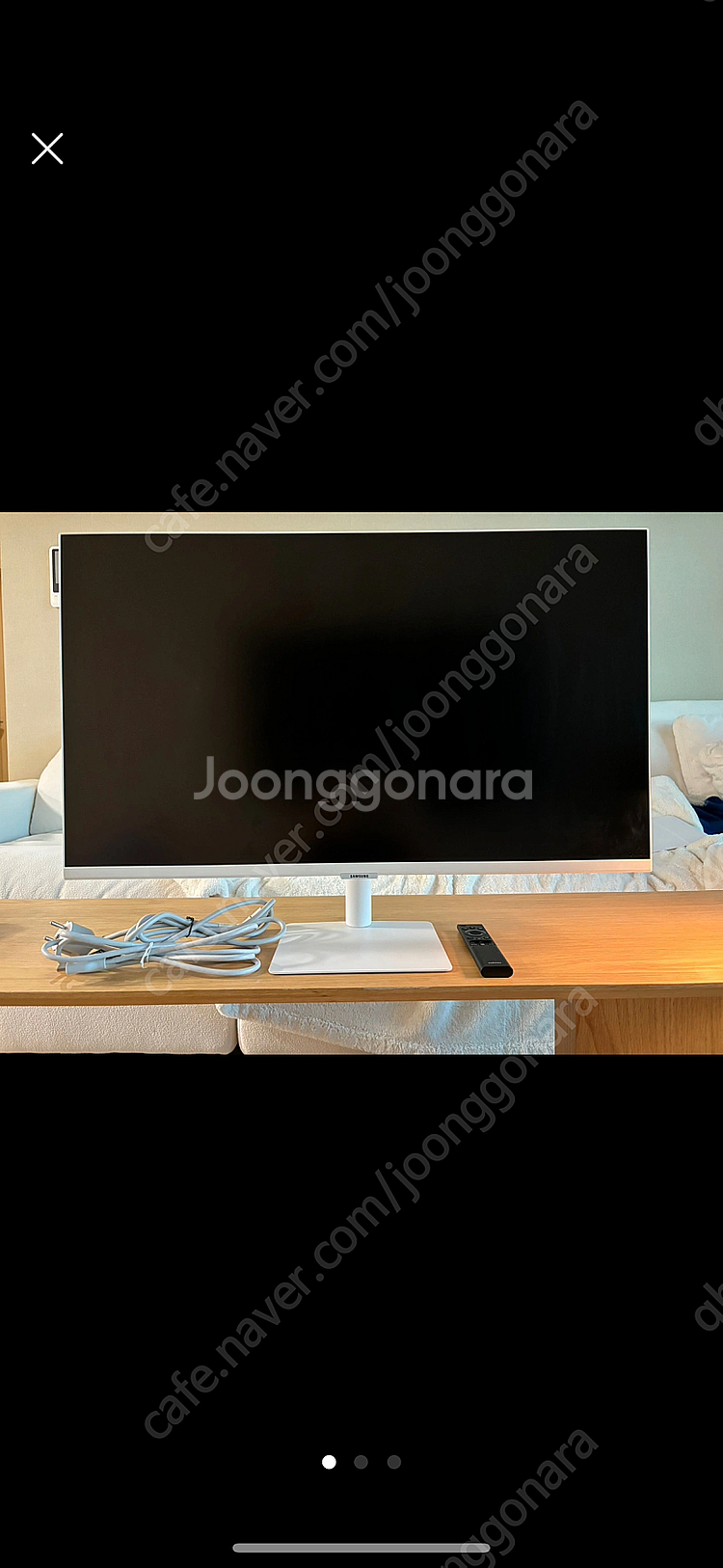 32인치 화이트스마트 모니터UHD 4K--0