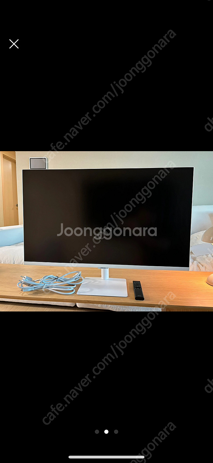 32인치 화이트스마트 모니터UHD 4K--1