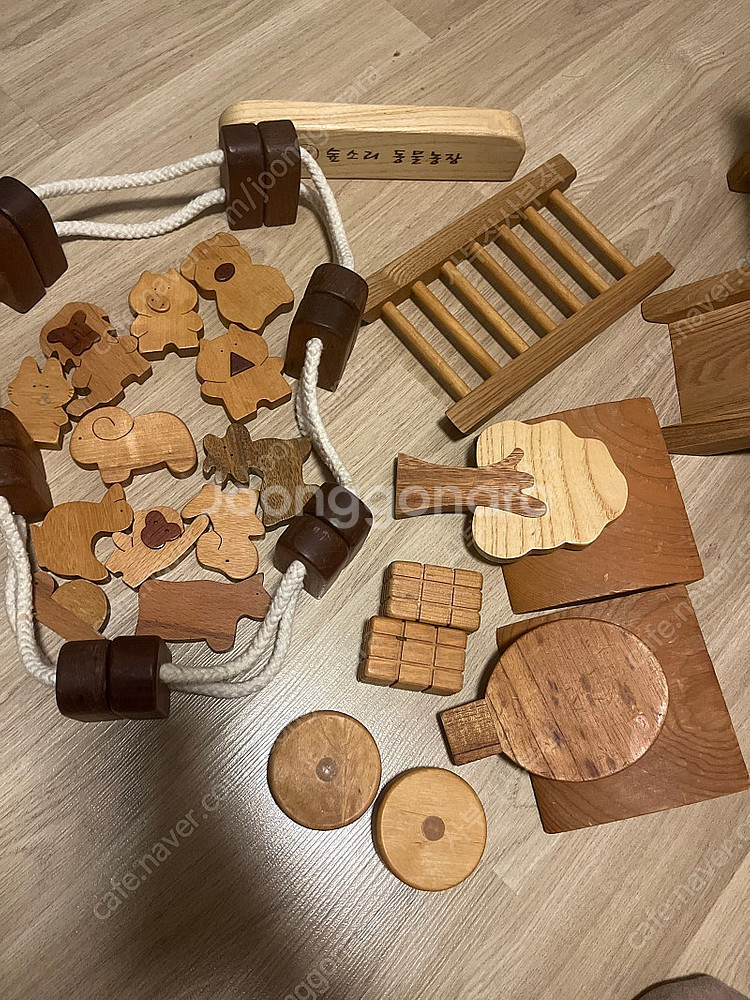 숲소리 동물농장 나무 블럭 발도르프--0