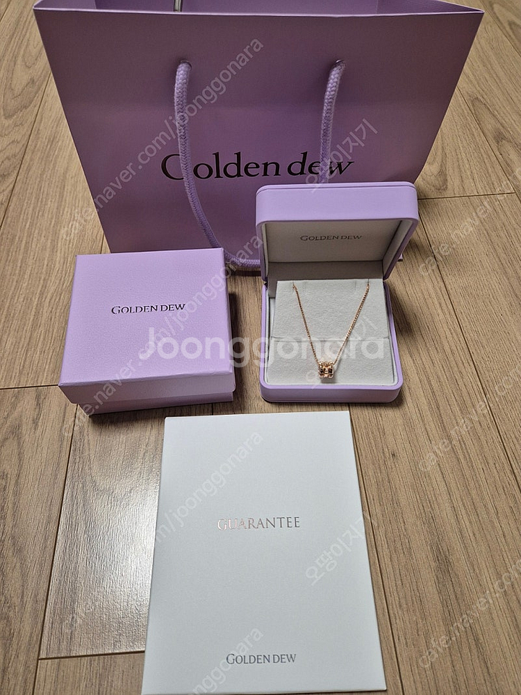 골든듀 리에또 , 위트 체인 로즈골드 판매합니다.--0